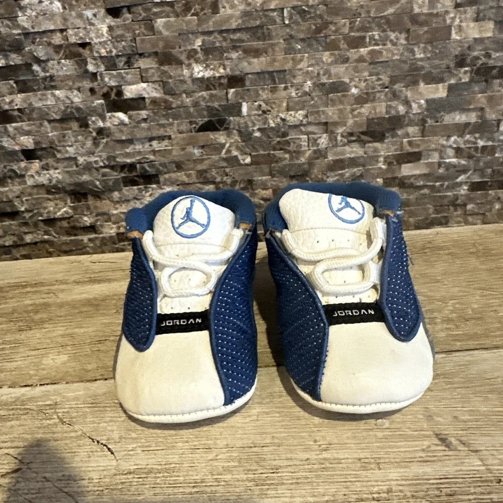 Vintage Nike Air Jordan 13 Retro‎ Blue Flint Gray 2C Baby Shoe 310274 441